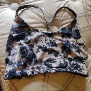Acid wash sports bra